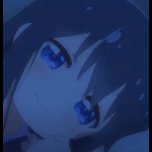 anime, blue anime, the sadness of the anime, anime arrows, anime characters