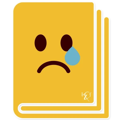emoji, ikon wajah tersenyum, ekspresi sedih
