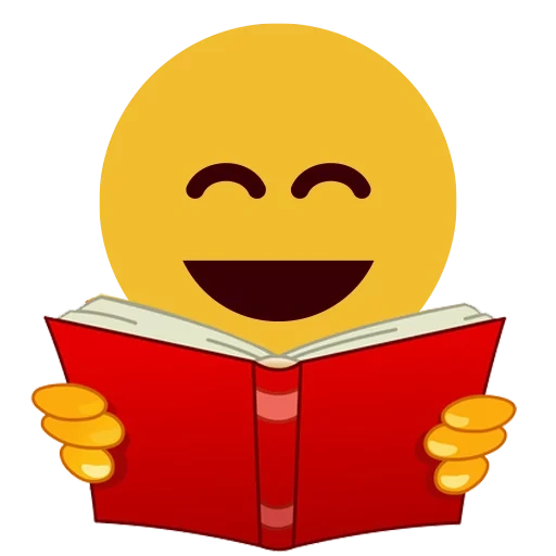 livro sorridente, livro sorridente, símbolo de expressão da biblioteca
