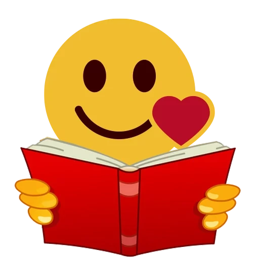 livro sorridente, livro sorridente, símbolo de expressão da biblioteca