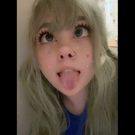 ahegao, humano, jovem, menina, garotas emo