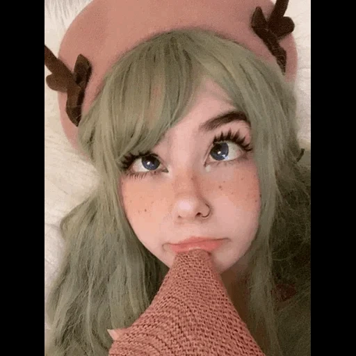 face, human, young woman, best ahegao, belle delphine