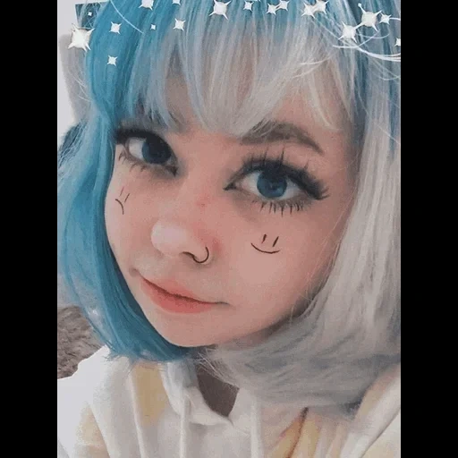 jeune femme, fille, filles emo, idées de maquillage, cosplay anime