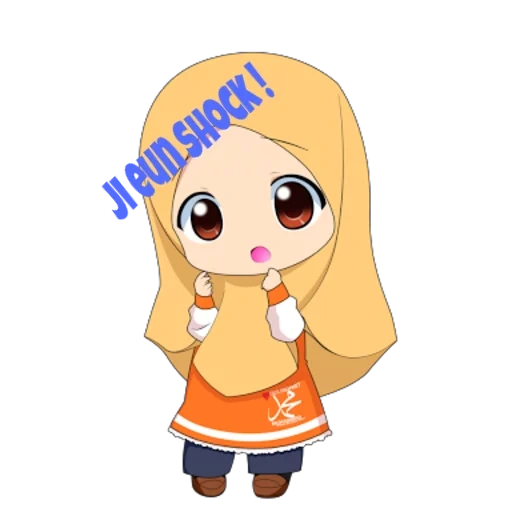 anime, emoji anime, gambar kartun, anime children, chibi muslimah