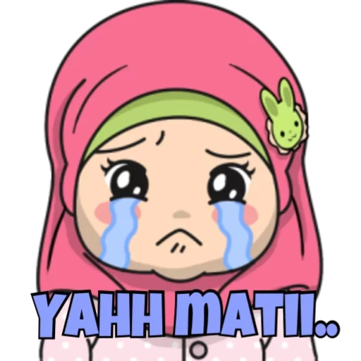 anime, jilbab, muslim, muslim, gadis kartun jilbab