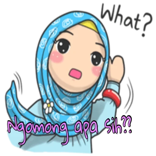 giovane donna, hijab carino, cartoon hijab, hijab da aichukhuk, bambini musulmani