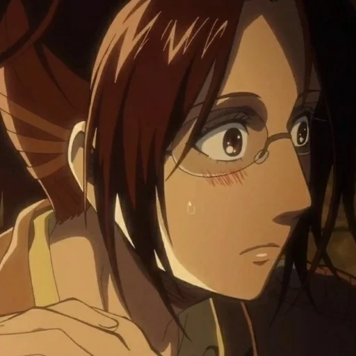 l'attacco dei titani, titan attack levy, attacco di hanji titan, hangizoe attacca i titani, anime titan attacca han ji