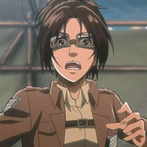 hanji, hanji zoe, l'attacco dei titani, attacco di hanji titan, attacco titano di hanji levy