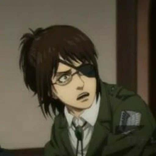 anime, hanji zoe, titan anime, hanji attaque les titans, hanjizoye attaque les titans