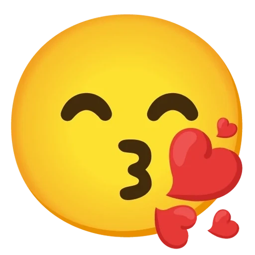 эмодзи, клипарт, твиттер, kiss emoji, целую щечку