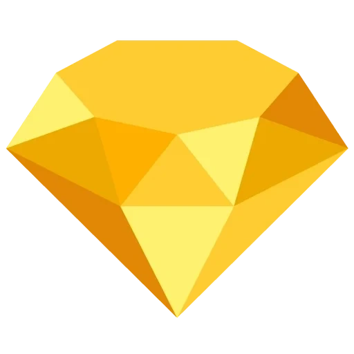 accessorio, diamante, icona almaz, cristallo giallo, disegno di diamante giallo