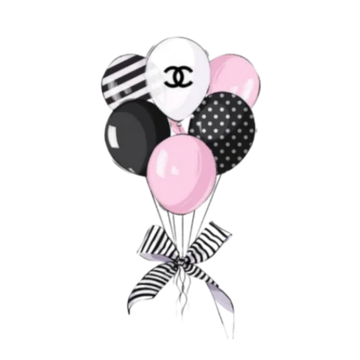 fashion balloon, girl ball, fashion ball, pattern ball, chanel balloon
