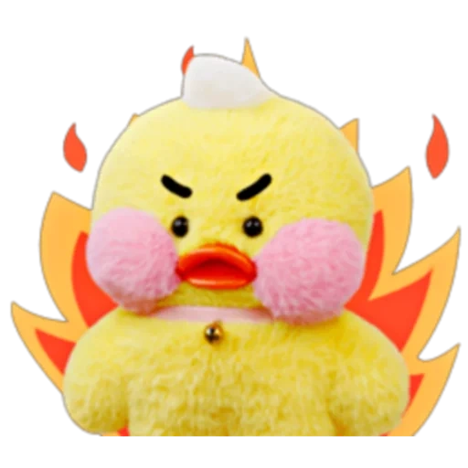 a toy, toy duckling, duck lalafanfan, soft toy duckling, plush toy of a duck