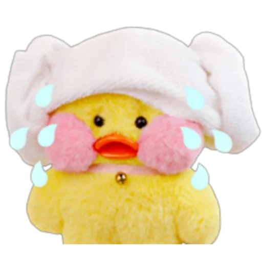 toy duckling, plush duck, plush toy duck, plush duck toy, plush duck with pink cheeks