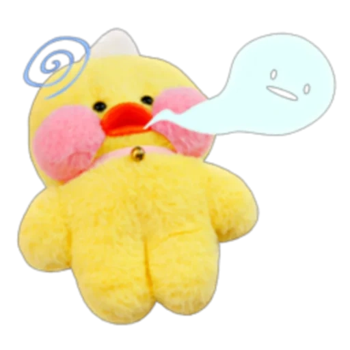 soft toy of a duck, plush toy duck, soft toy duckling, soft toy of lalafanfan duck, soft toy duckling lala fanfan