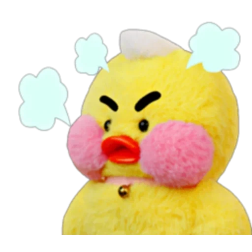 lalafanfan duck, duck lalafanfan, soft toy di un'anatra, anatroccolo di giocattolo morbido, lalafanfan yellow duck