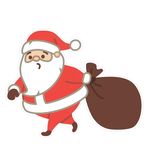gr santa, weihnachtsmann, neujahr 2020, santa klaus cartoon, frohes neues jahr