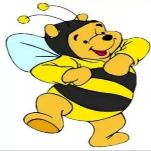 abelhas, winnie the pooh, bee winnie bee, urso pooh abelha disney, heróis do ursinho da disney winnie the pooh