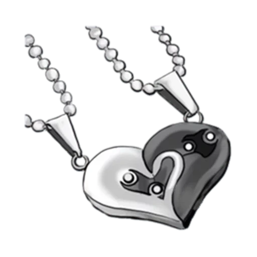 poules of steam, piece heart, paired pendants, kulons of lovers, the pendant of the heart of the heart