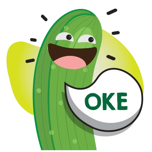 cucumber, avocado, avocadics, phone screen, cartoon cucumber