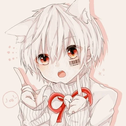 anime neko, anime cute, mafu mafu innere medizin, anime kunst niedlich, niedliche anime-muster