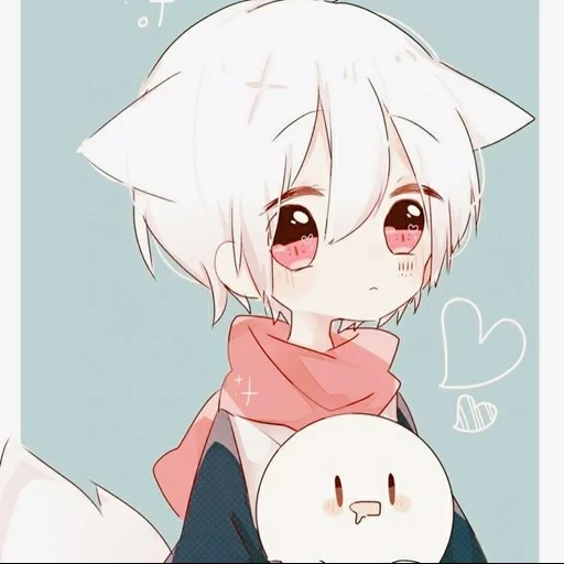 anime neko, carino anime, ma fumafu medicina interna, ma fu ma fu chibi, ma fumaji la medicina interna è imbarazzata