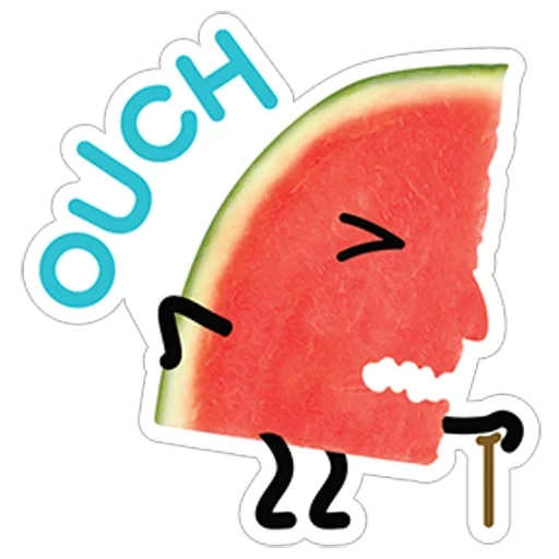 food, watermelon, funny, watermelon stickers