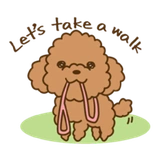 happy poodle | @cutestickers4you