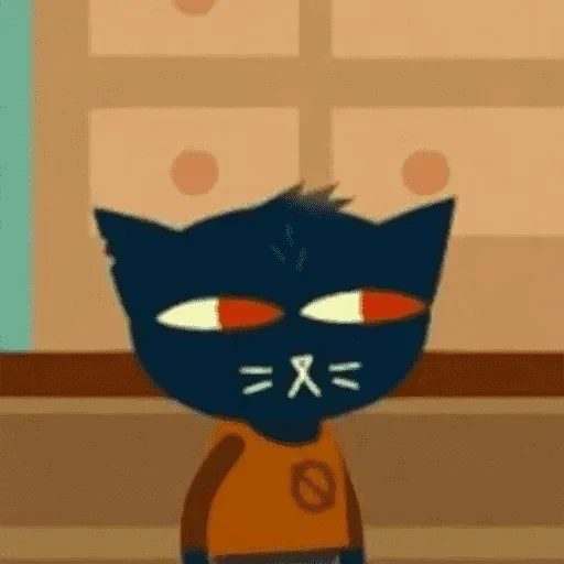 cat, may borovsky, night in the woods may, night in the woods happy wulf, night in the woods may suspicious face