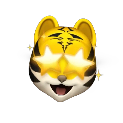 emoticon tigre, emote tiger, tigre di animogi, emoticon tigre, faccina sorridente di tigre