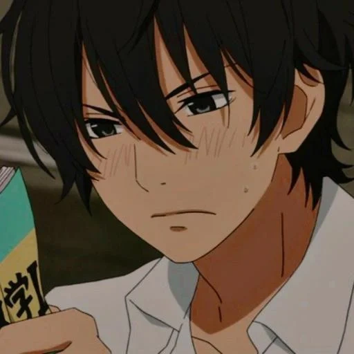 haru yoshida, anime boy, monster di meja sebelah haru, monster anime di meja sebelah, monster di meja sebelah adalah paman chun