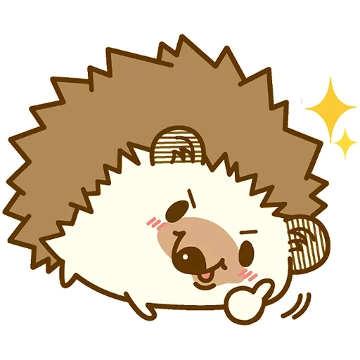 hedgehog, hedgehog kawai, símbolo de erizo, vector de erizo, patrón de erizo lindo