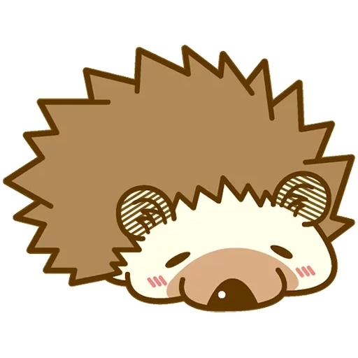 ouriço, hedgehog kawai, vetor de ouriço, símbolo de ouriço