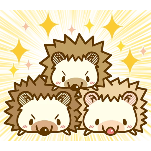 hedgehog kawai, lindo erizo, hedgehog es muy lindo, hedgehog kavai, patrón de erizo lindo