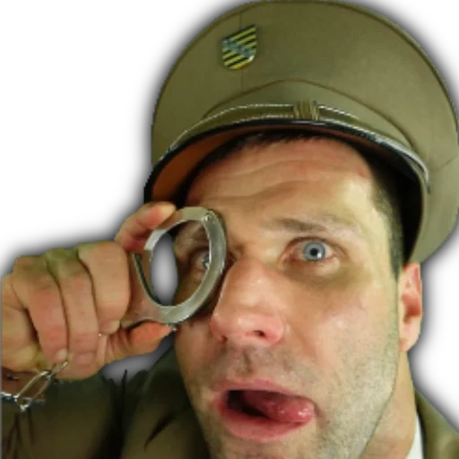 el hombre, binoculares de soldado, binoculares de la policía, soldados divertidos con binoculares, secret guard temporada 1 episodio 9