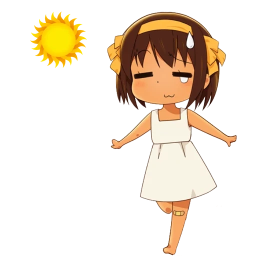 chibi, immagine, haruhi suzumiy chibi, malinconia haruhi suzumiya