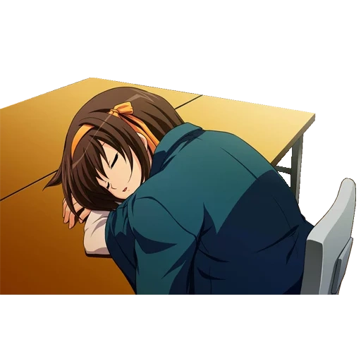 anime, emoji, immagine, malinconia haruhi suzumiya, anime melancholy haruhi suzumia