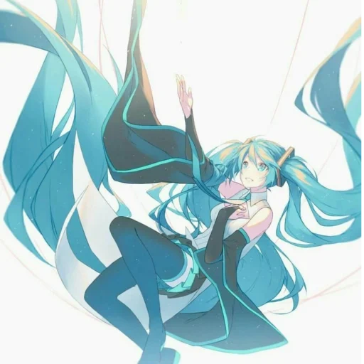 miku, o primeiro som é lindo, mike hatune logo, a primeira voz está viva por um longo tempo, hatsune miku vocaloid