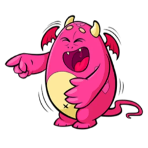 i mostri, mostro rosa, cartoon monster, mostro rosa, mostro dei cartoni animati