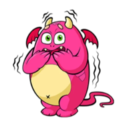 joke, monsters, cartoon monsters, smiling monster, kit cartoon devil