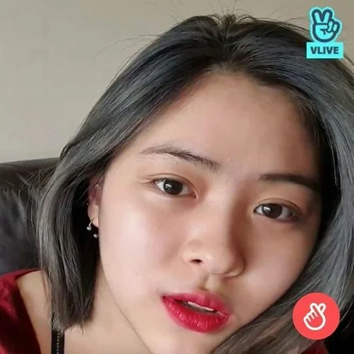 asiático, jovem, mulher, garota linda, maquiagem coreana