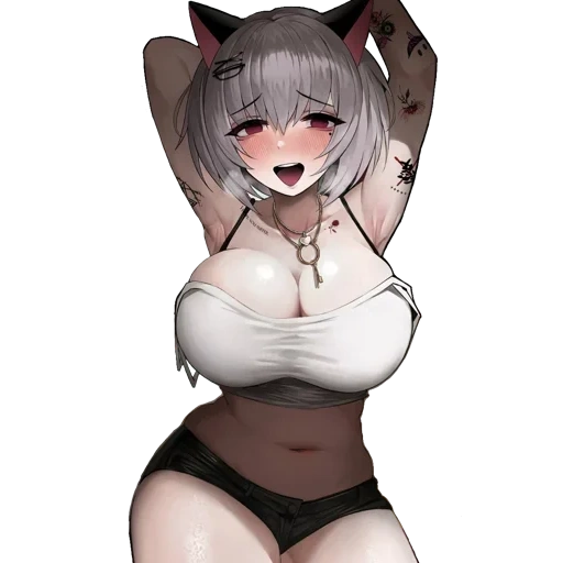 anime, seni animasi, anime neko, hamakaze neco