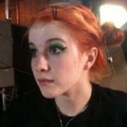 jeune femme, humain, cheveux roux, la fille est rouge, hayley williams selfie