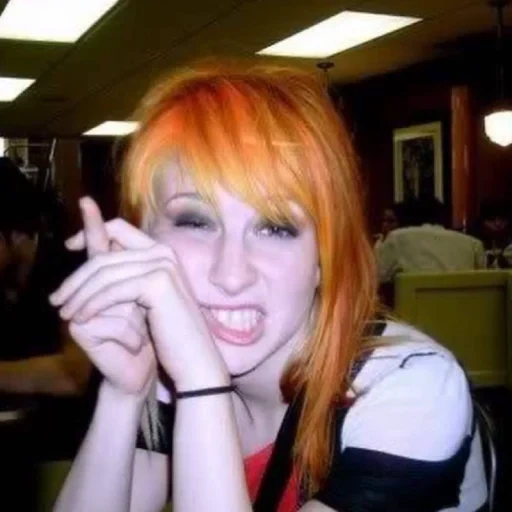 jovem, humano, garotas emo, a garota está vermelha, hayley williams