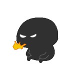 darkness, an angry smiling face, fire cat logo, mango talk cloud anger