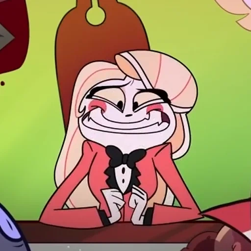 hotel hazbin, hotel charlie hasbin, personaje hazbin hotel, charlie hotel hasbin emotion