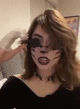 maquillage, filles, people, coiffure maquillage, maquillage pour halloween