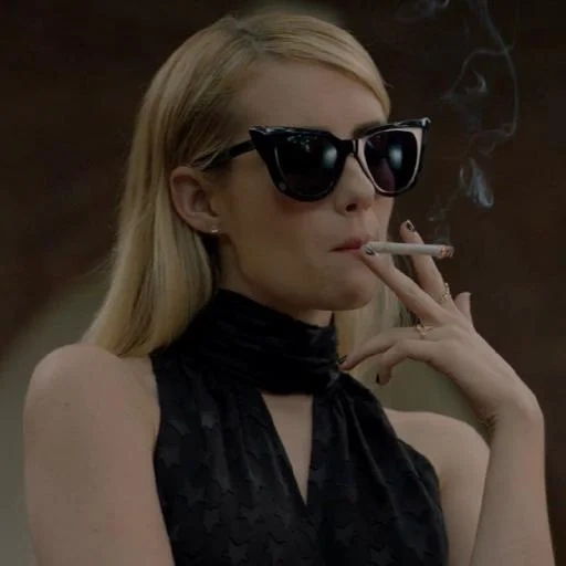 smoking, курящая девушка, эмма робертс курит аиу, американская история ужасов, американская история ужасов курят