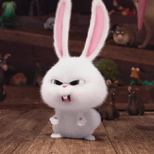 rabbit arrabbiato, snowball di coniglio, vita segreta del coniglio, ultima vita di coniglio di casa, little life of pets rabbit