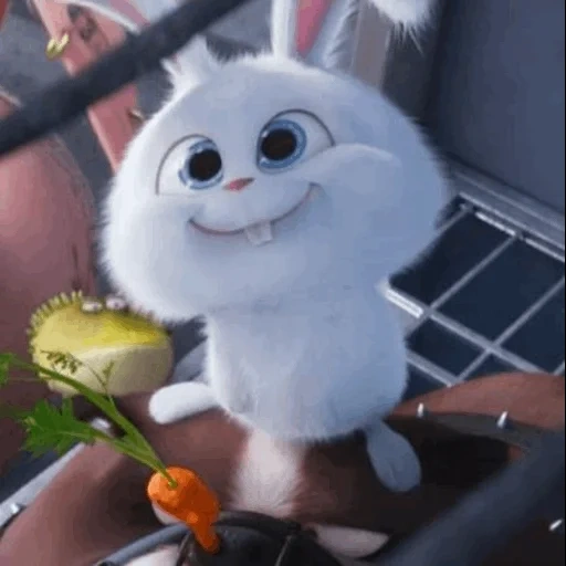 bola de nieve de conejo, la vida secreta de las mascotas, bola de nieve la última vida de las mascotas, secret life of pets rabbit snowball panda